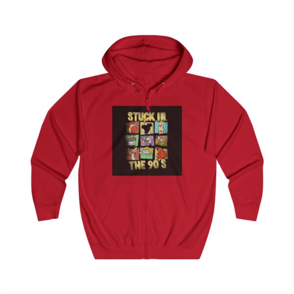 Retro 90's Unisex Full Zip Hoodie - Perfect for Nostalgic Vibes - Image 7