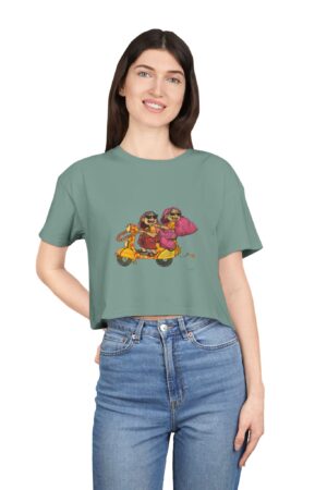 Happy Vibes Women's Crop Tee