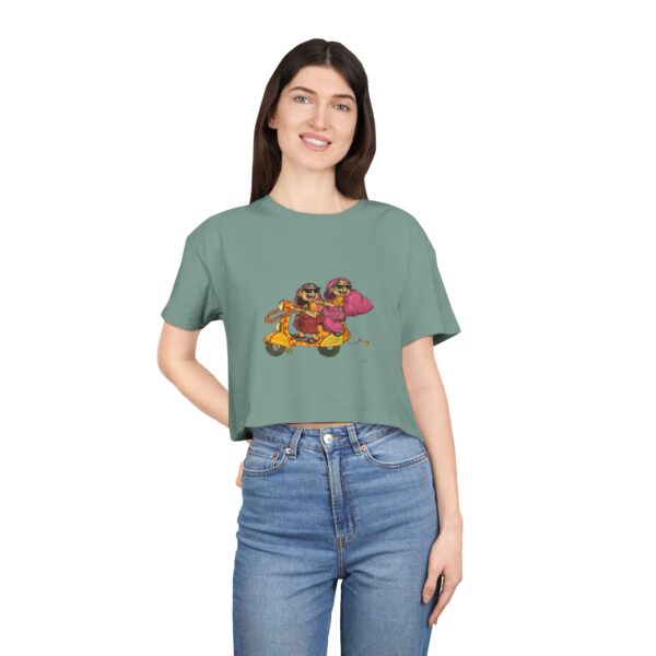 Happy Vibes Women's Crop Tee
