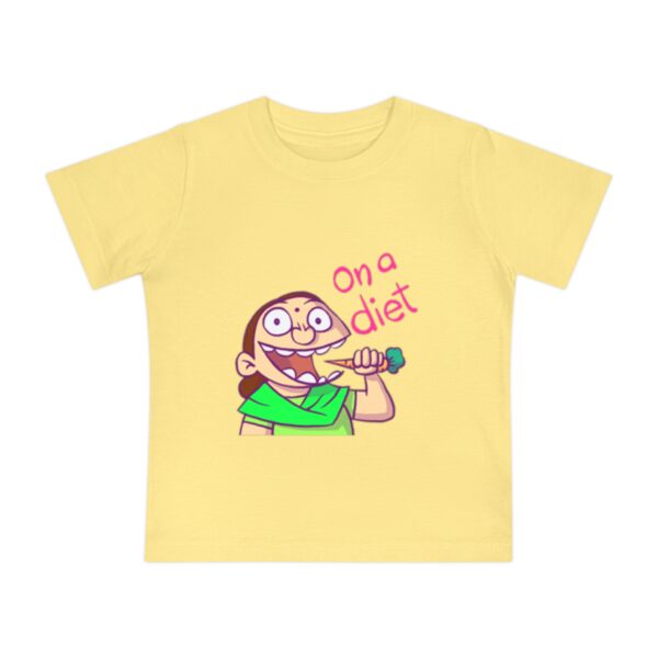 Whimsical Baby T-Shirt: "On a Diet" Graphic Tee - Image 2