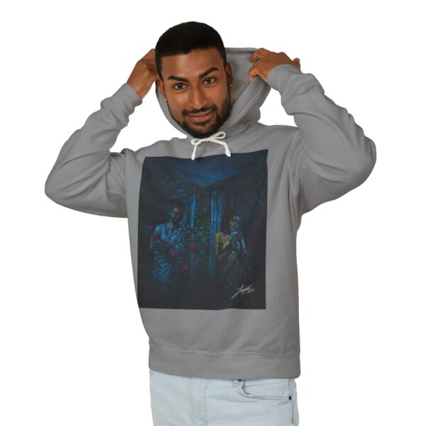 Mystical Forest Unisex Lightweight Hooded Sweatshirt - Cozy Layer for All Seasons - Image 6