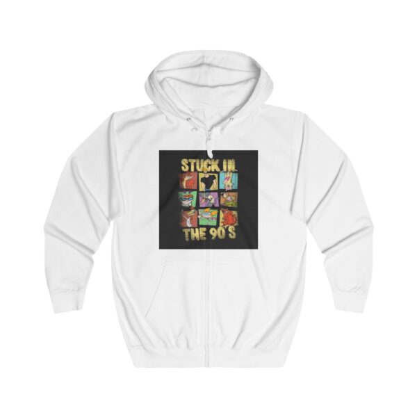 Retro 90's Unisex Full Zip Hoodie - Perfect for Nostalgic Vibes - Image 3