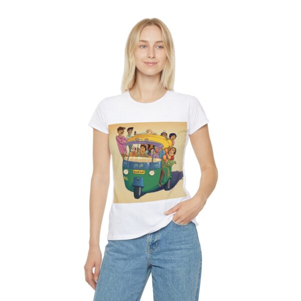 Colorful Women's Graphic Tee, Vibrant Everyday Shirt - Image 4