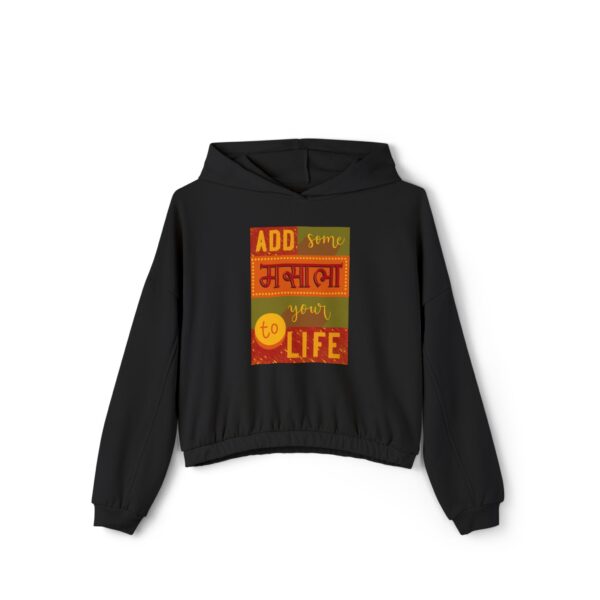Spice Up Your Style: Women's Cinched Bottom Hoodie, Cozy Pullover for Casual Vibes - Image 4