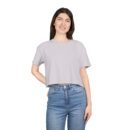 Fun and Expressive Women's Crop Tee with Playful Graphics
