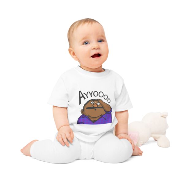 Funny Baby T-Shirt with 'Ayyo' Design, Cute Infant Apparel - Image 4