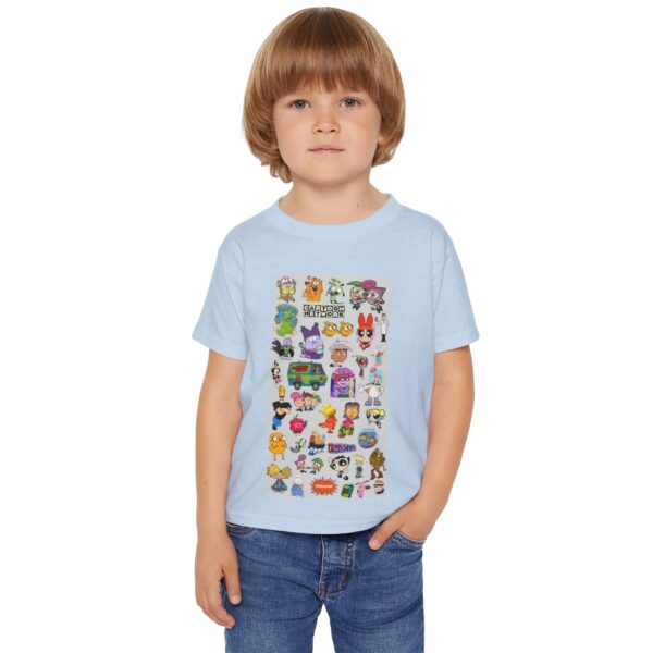 Colorful Cartoon Toddler T-shirt with Fun Characters, Playful Kids Shirt - Image 8