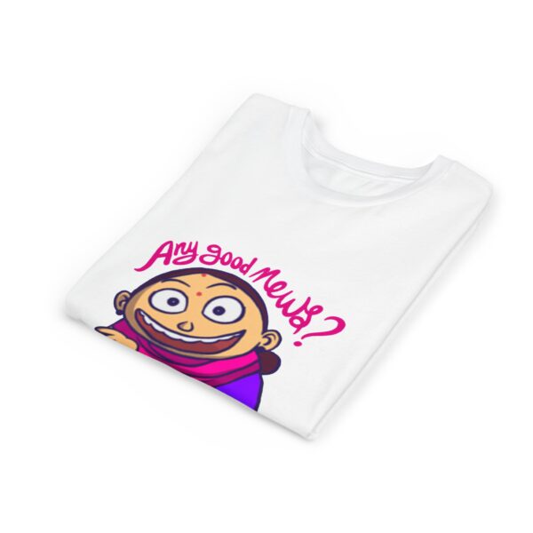 Youth Tee - "Any Good News?" Fun Graphic T-Shirt for Kids, Birthday Gift - Image 7