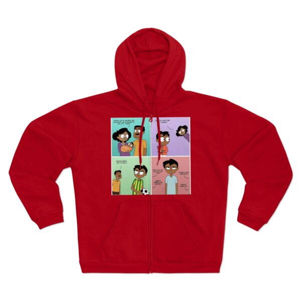 Fun Graphic Zip-Up Hoodie for Unisex - Image 7