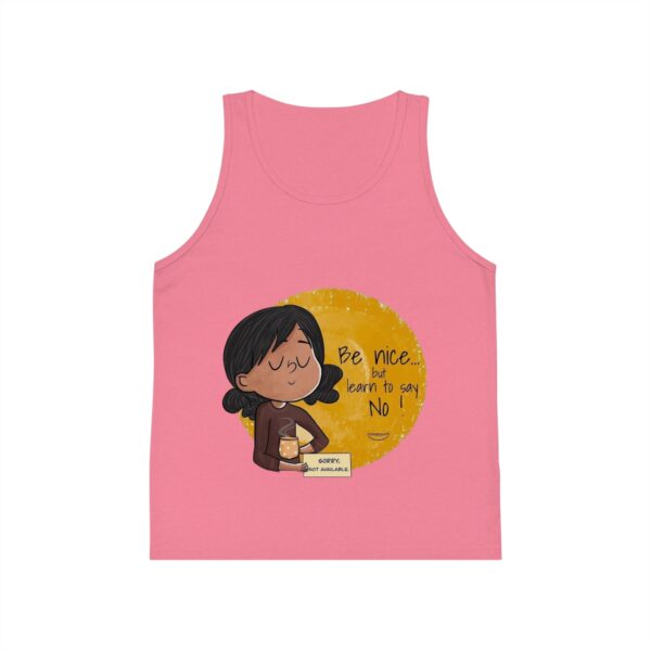 Be Nice Kid's Jersey Tank Top - Inspirational Kids Clothing - Image 2