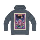 Vibrant Girlie College Hoodie, Cozy Casual Wear, Gifts for Her