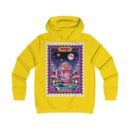 Vibrant Girlie College Hoodie, Cozy Casual Wear, Gifts for Her