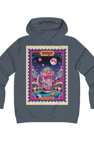 Vibrant Girlie College Hoodie, Cozy Casual Wear, Gifts for Her