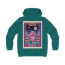 Vibrant Girlie College Hoodie, Cozy Casual Wear, Gifts for Her