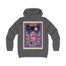Vibrant Girlie College Hoodie, Cozy Casual Wear, Gifts for Her