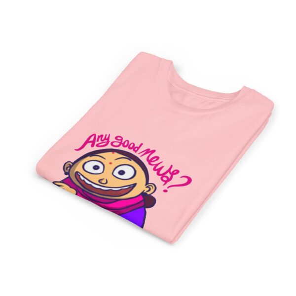 Youth Tee - "Any Good News?" Fun Graphic T-Shirt for Kids, Birthday Gift - Image 3
