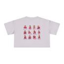 Fun and Expressive Women's Crop Tee with Playful Graphics
