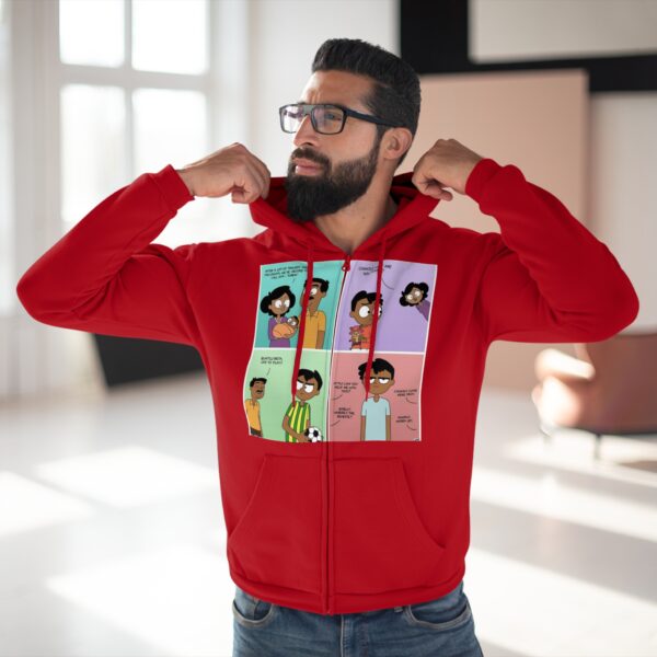 Fun Graphic Zip-Up Hoodie for Unisex - Image 9
