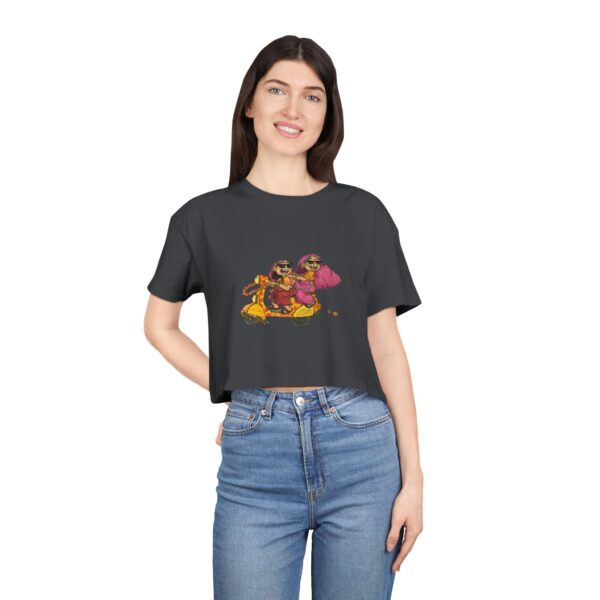 Happy Vibes Women's Crop Tee - Image 8