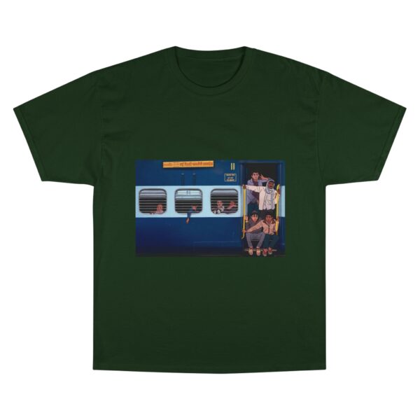 Champion T-Shirt with Urban Travel Design, Casual Wear - Image 7