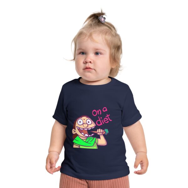 Whimsical Baby T-Shirt: "On a Diet" Graphic Tee - Image 6