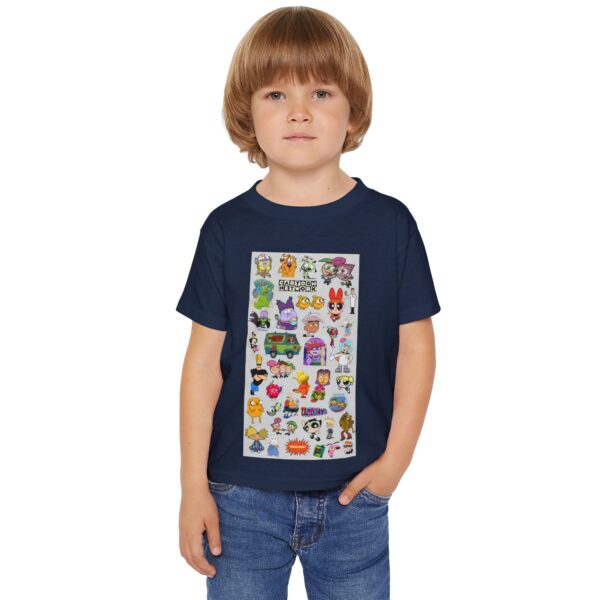 Colorful Cartoon Toddler T-shirt with Fun Characters, Playful Kids Shirt - Image 11