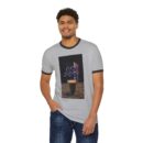 Unisex Cotton Ringer T-Shirt with Coffee Graphic