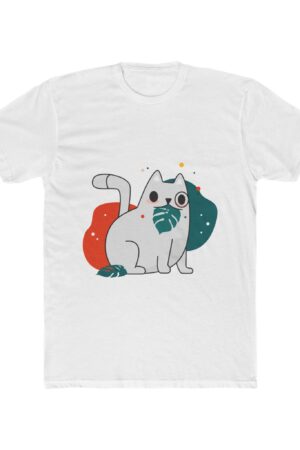 Cute Cat Plant Lover Tee, Unisex T-Shirt, Pet Lover Gift, Cat Lover Apparel, Animal Lover Shirt, Nature-Inspired Clothing