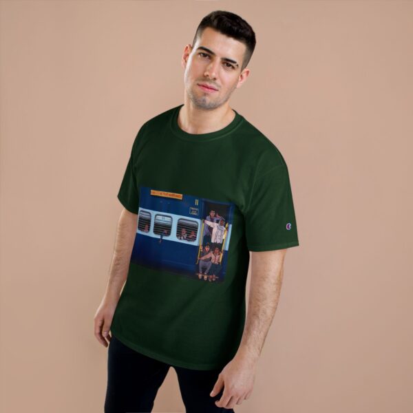 Champion T-Shirt with Urban Travel Design, Casual Wear - Image 8
