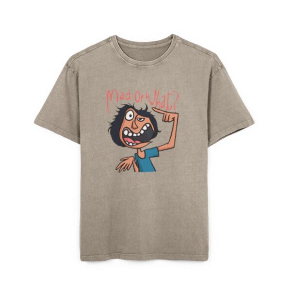 Men's Acid Washed Graphic Tee, Oversized Fun Shirt - Image 5